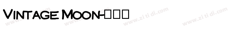 Vintage Moon字体转换